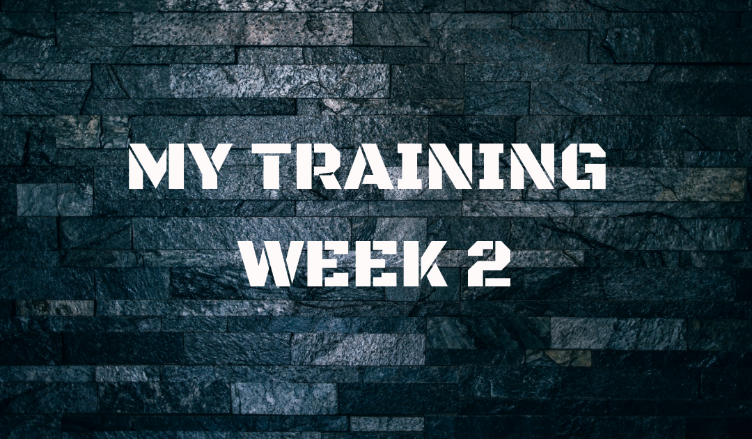 My Training wk 2